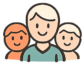 Illustrazione di un gruppo di persone che rappresenta chi può richiedere una consulenza sulle piante officinali.